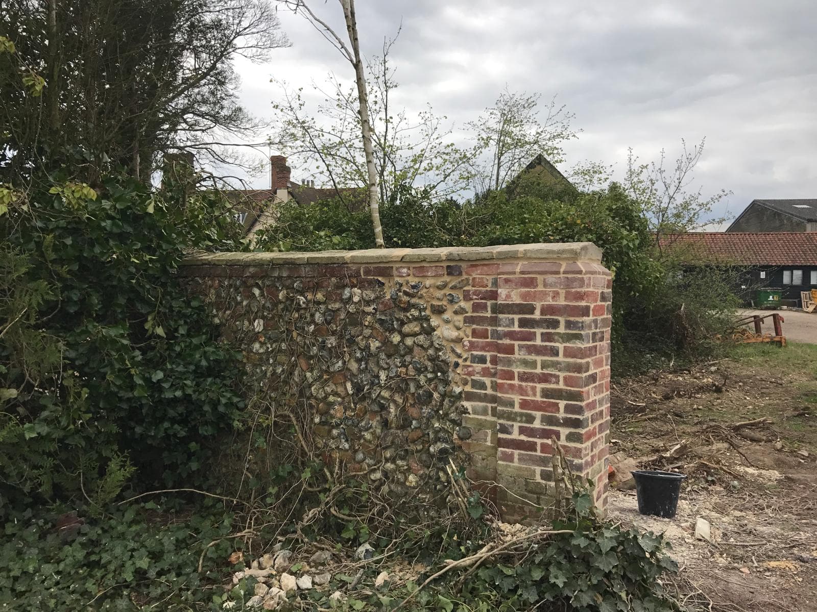 Brick steps and pathways leading to a front door